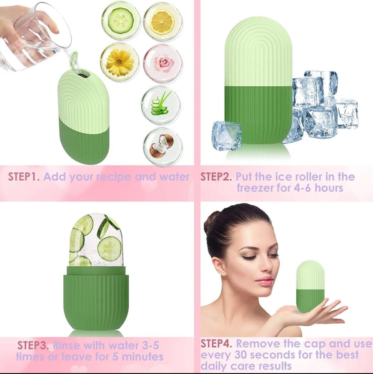 Floral Ice Roller